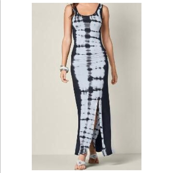 venus tie dye maxi dress